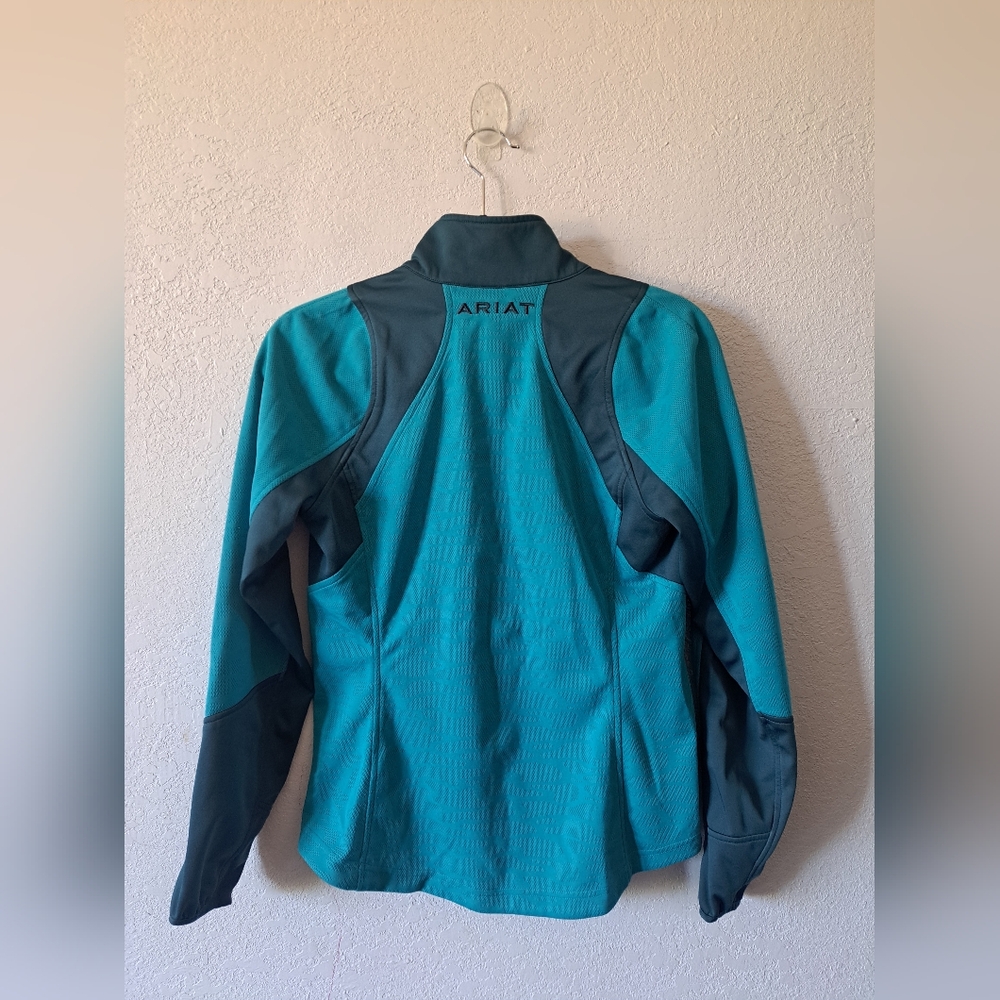 Ariat Women's Teal and Navy Blue  Jacket - Picture 4 of 6
